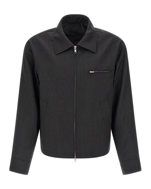 mfpen Black Postal Puffer Jackets Gray for men