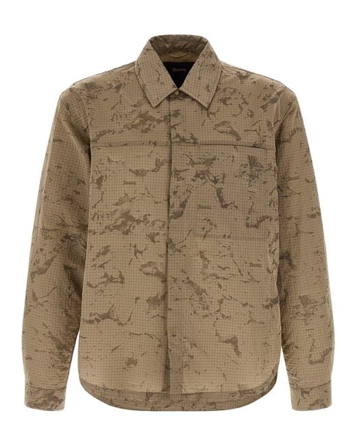 Laminar Brown Ripstop Overshirt for men