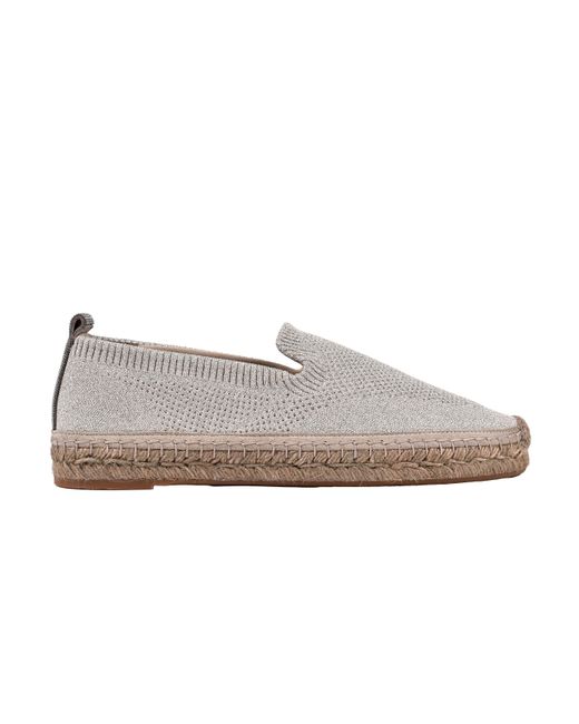 Brunello Cucinelli Gray Light Knit Espadrilles