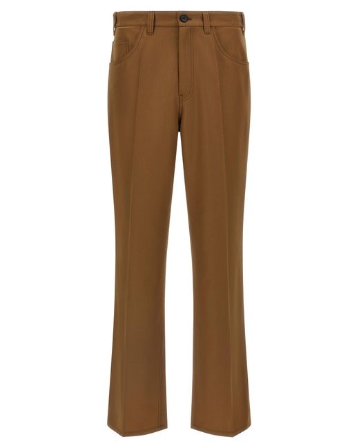 Marni Brown Five-Pocket Pants for men