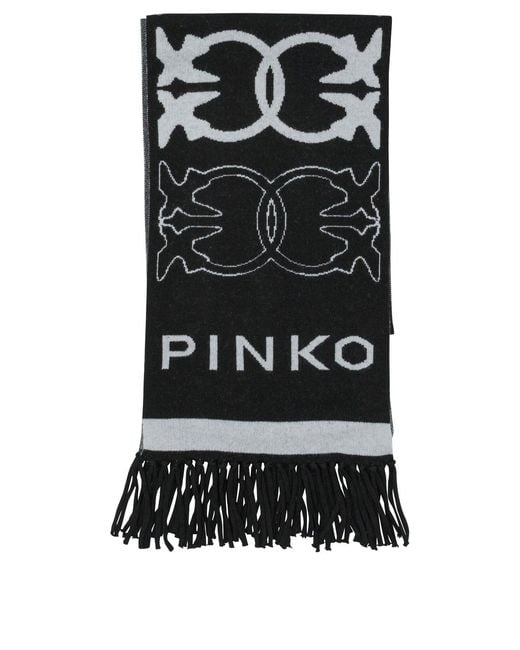 Pinko Black Scarves & Silk Scarves