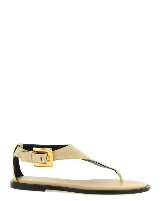 Balmain Natural Leather Sandals