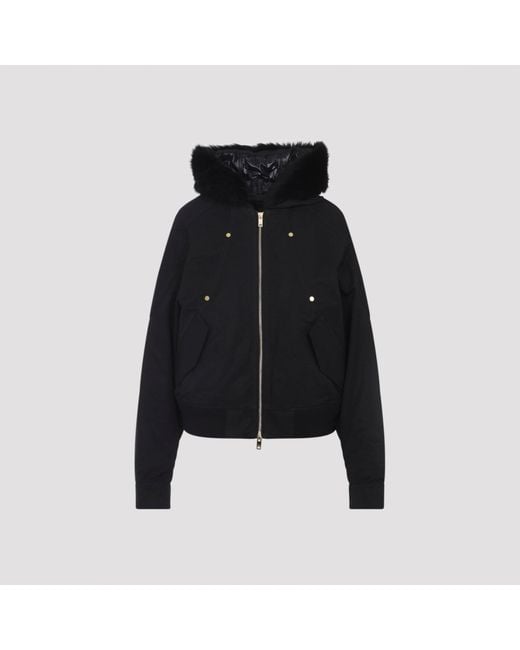 Moose Knuckles Black Logan Sh Bomber Jacket