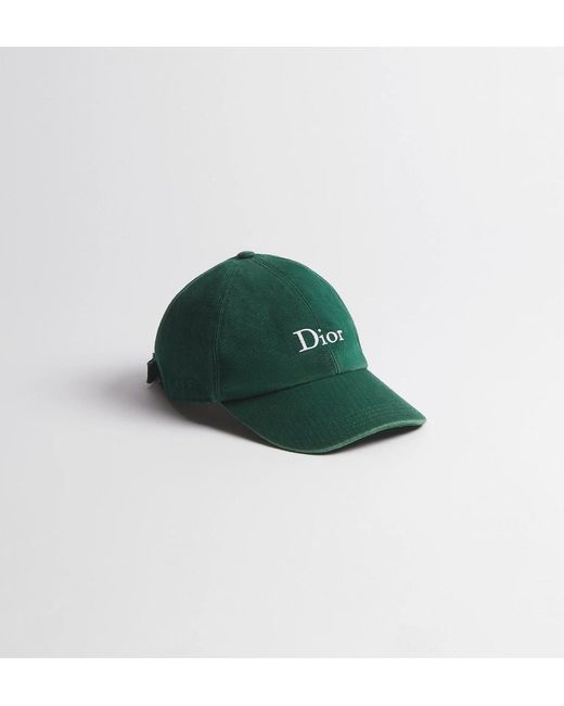 Women's Green Cotton Baseball Hat