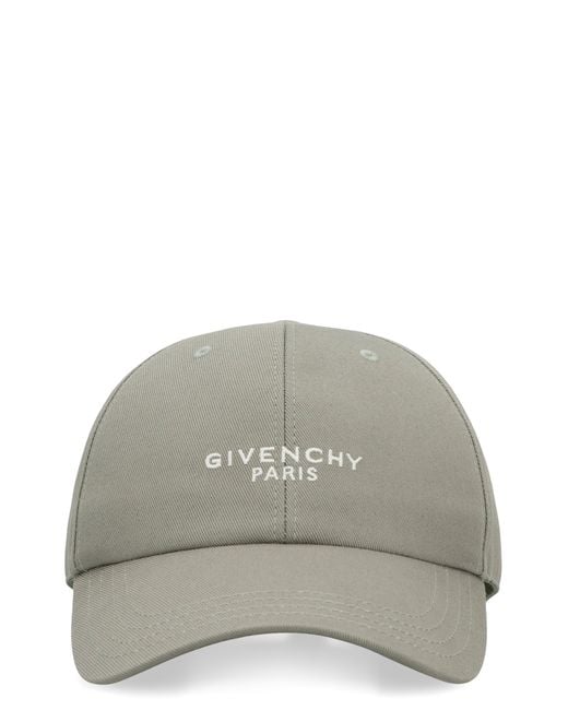 Givenchy Gray Paris Embroidered Cap for men