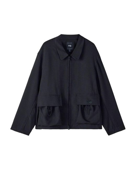 Y-3 Blue Uniform Sport Jacket
