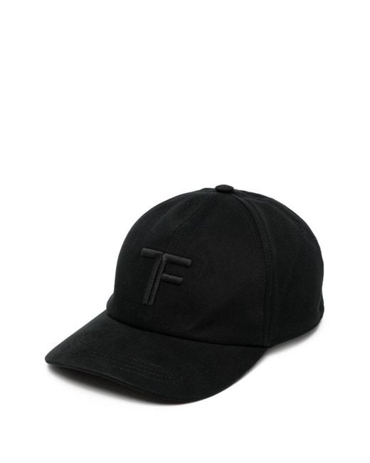 Tom Ford Black Baseball Cap With Logo for men