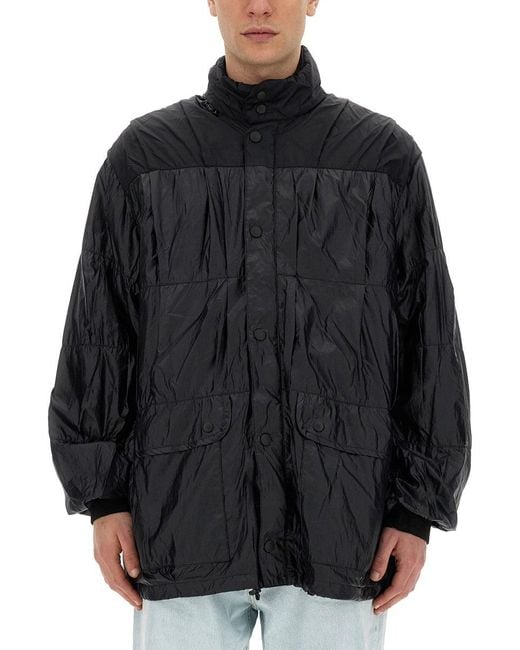 Our Legacy Black Crinkled Texture Nylon Jacket