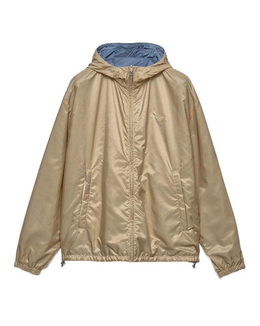 Prada Natural Re-Nylon Reversible Jacket for men