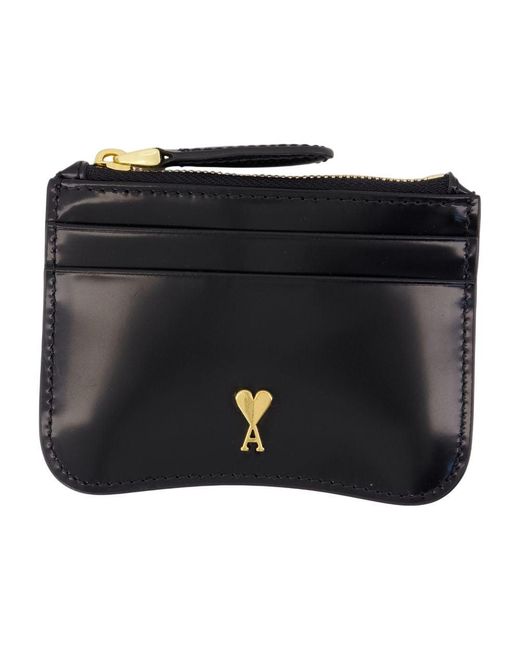 Women's Black Paris Zip Cardholder