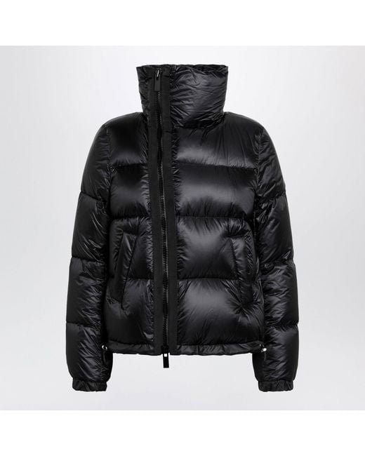 Sacai Black Down Jacket With Asymmetrical Zip