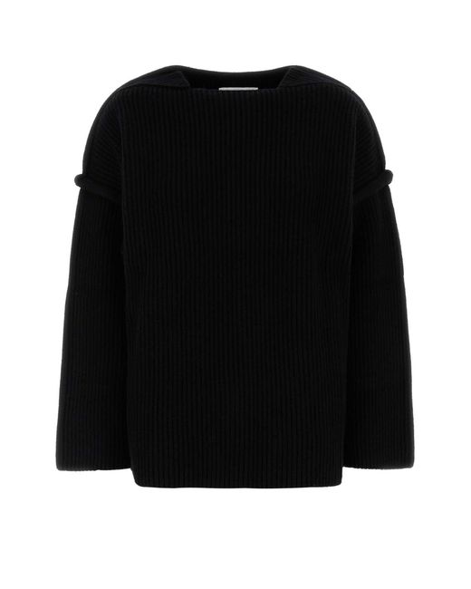 Jil Sander Black Wool Sweater