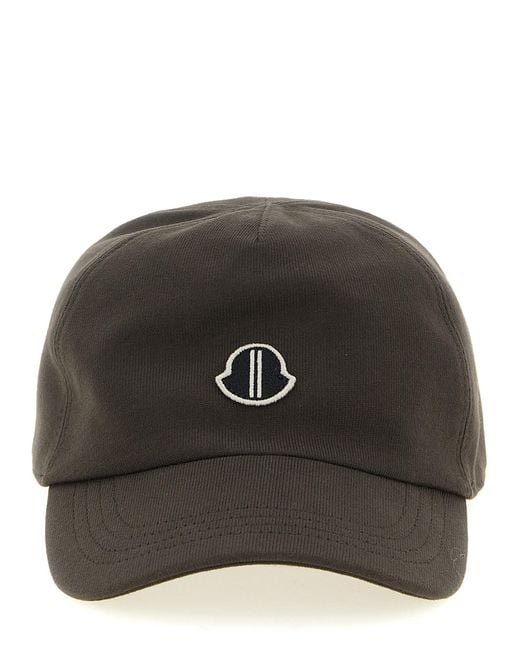 Rick Owens Black Cotton Cap (Baseball Hat) for men