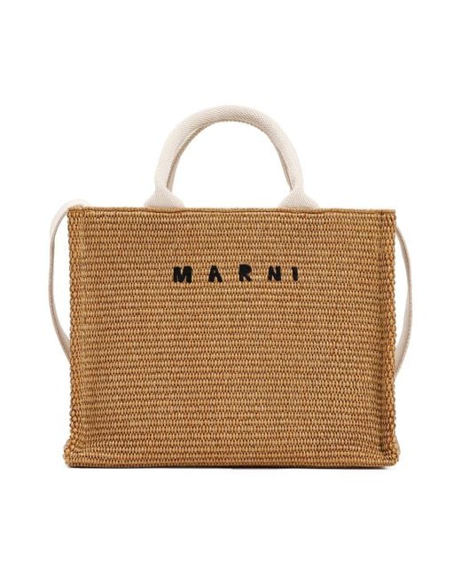 Women's Brown Chic Raffia Tote Handbag