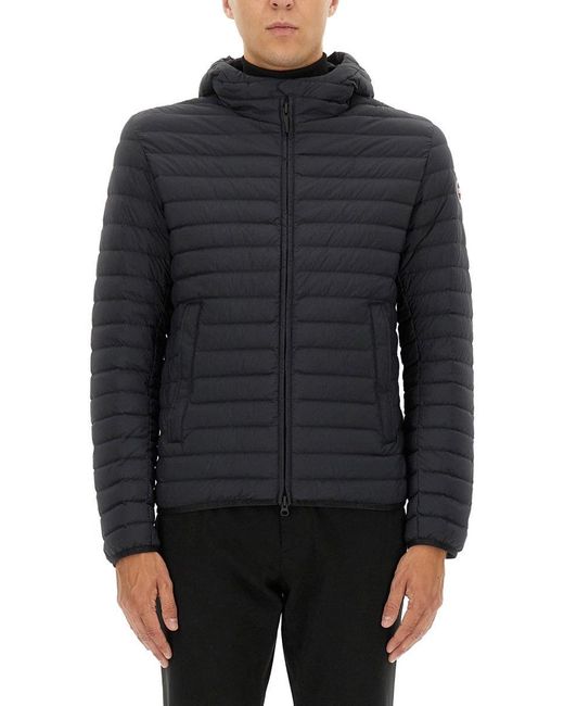 Colmar Gray Lightweight Down Jacket With Hood