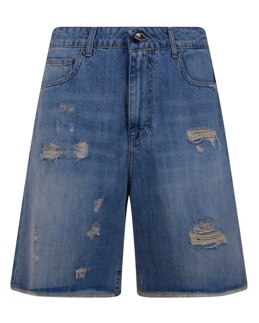Women's Blue Denim Shorts