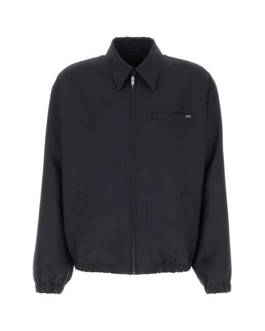 Prada Black Solid Jacket for men