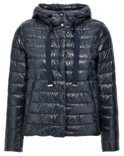 Herno Black Nylon Short Down Jacket