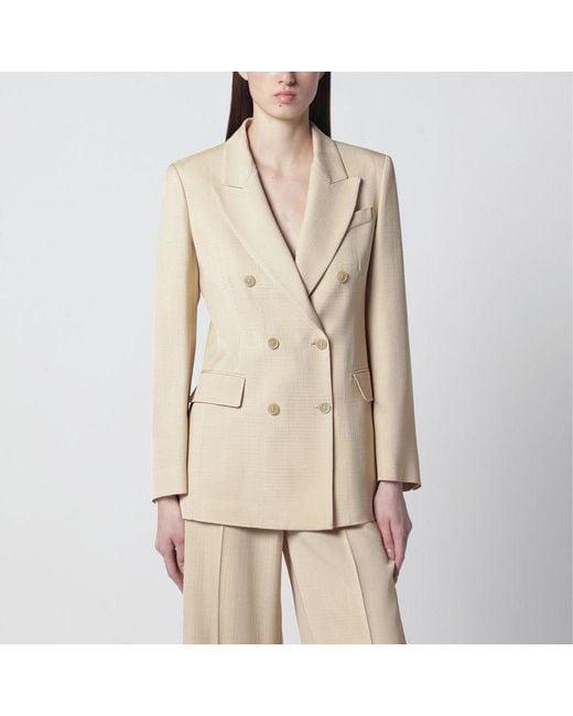 P.A.R.O.S.H. Natural Champagne Doublebreasted Jacket