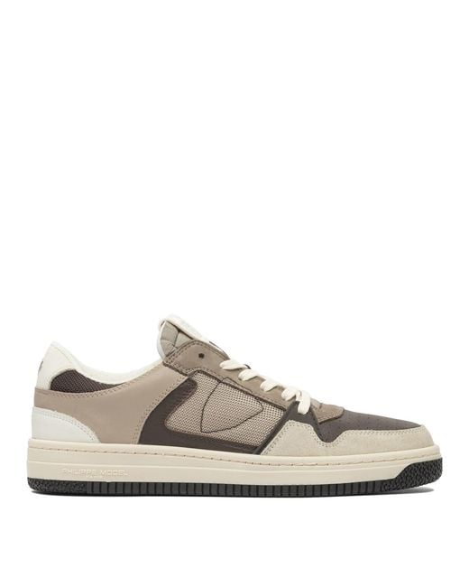 Philippe Model White Leather Sneakers