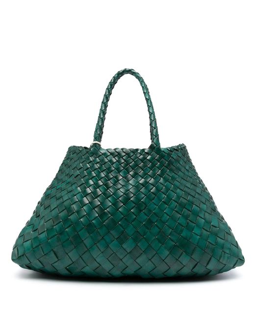 Dragon Diffusion Green Multicolour Leather Shoulder Bag