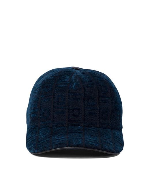 Ferragamo Blue Chic Hat For for men