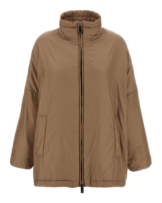 Max Mara Brown Paris Puffer Jackets