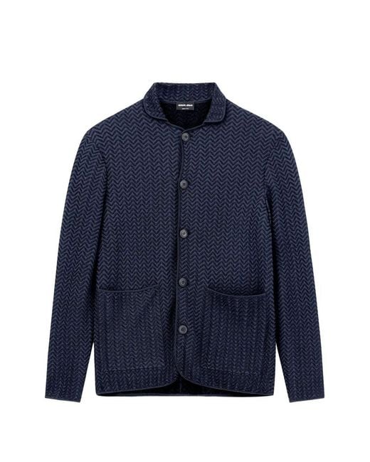 Giorgio Armani Blue Classic Jacket for men