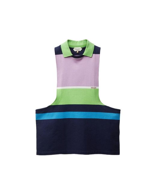 Versace Blue Tops