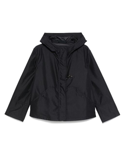 Fay Black Short Parka Coat