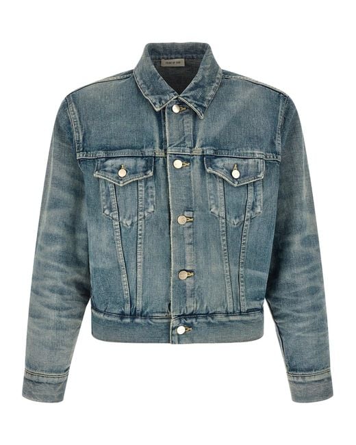 Fear Of God Blue Cotton Jacket for men
