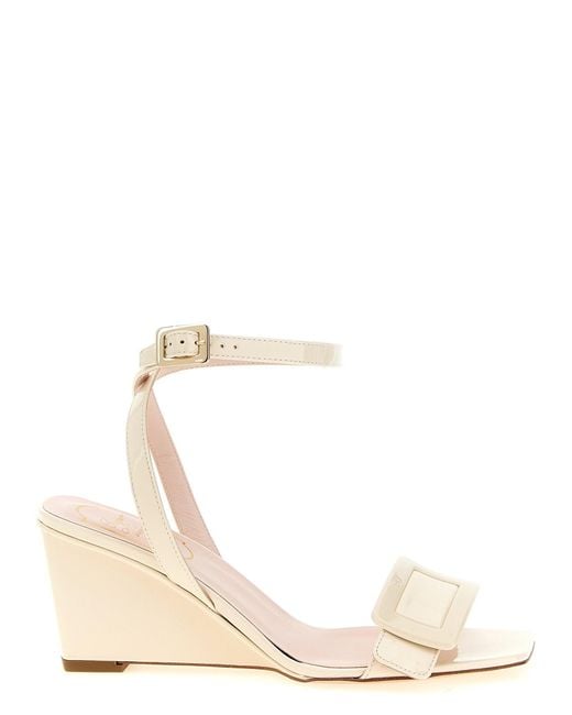Roger Vivier Natural Solid Wedges
