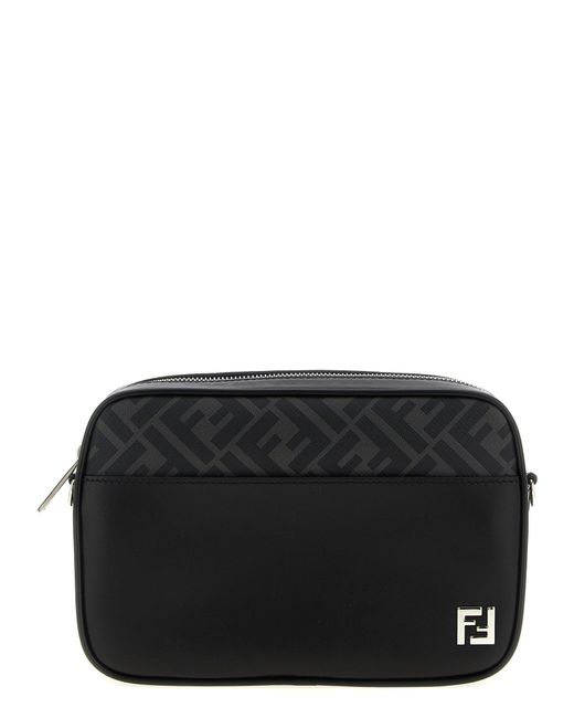 Fendi Black 'Camera Case Squared Ff' Shoulder Bag