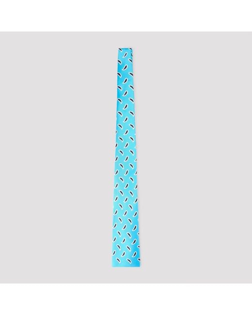 Céline Blue Squared-End Tie for men