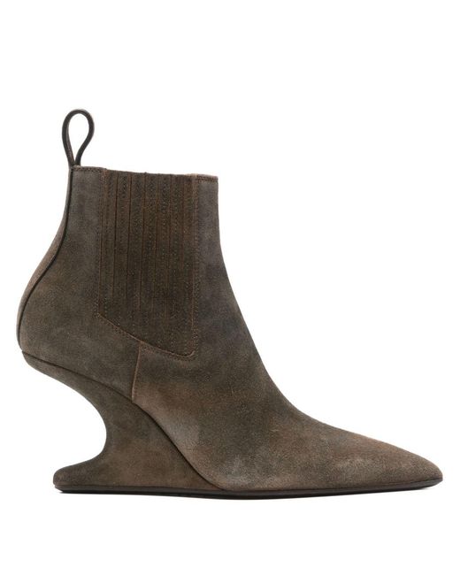 Rick Owens Brown Ankle Sharp