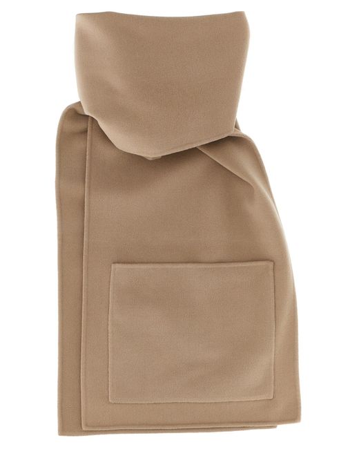 Alberta Ferretti Natural Double Cloth Scarf