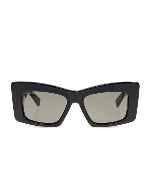 Gucci Black Squared Sunglasses
