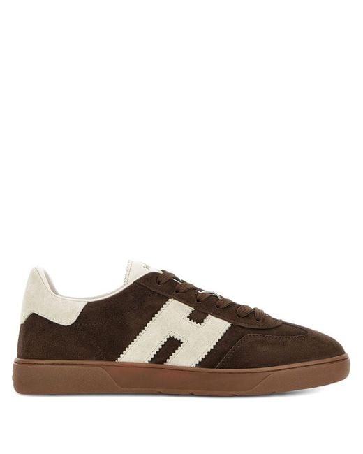 Hogan Brown Cool Logo Low-Top Sneakers for men