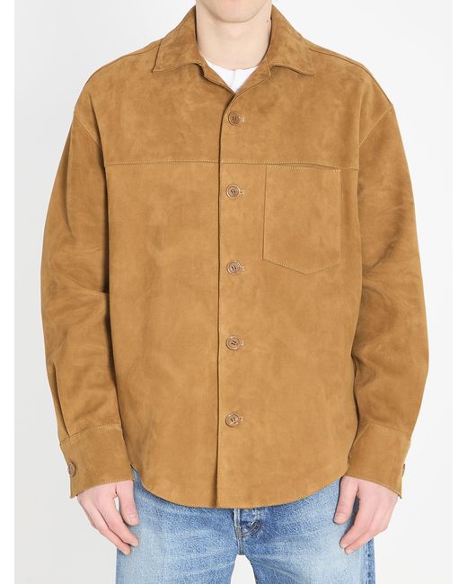 AMI Natural Buttoned Overshirt