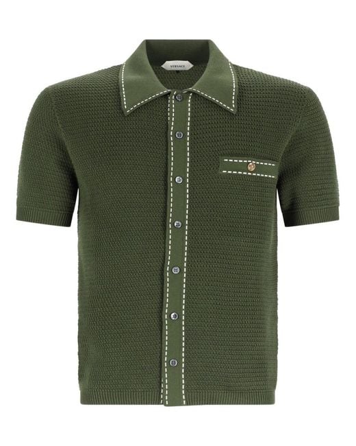 Versace Green Camicia for men