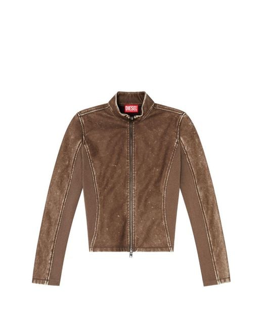 DIESEL Brown Biker Jacket