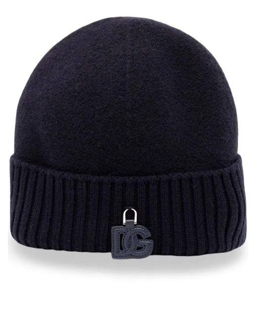 Dolce & Gabbana Blue Knit Cap for men
