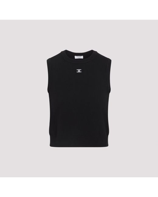 Women's Black Wool Top