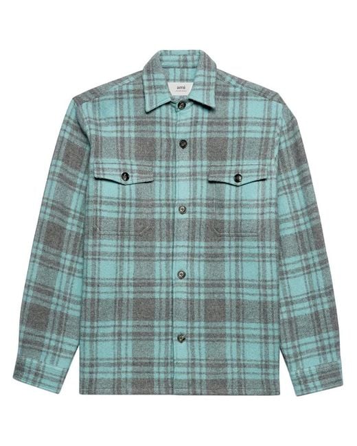 AMI Blue Shirt Jacket