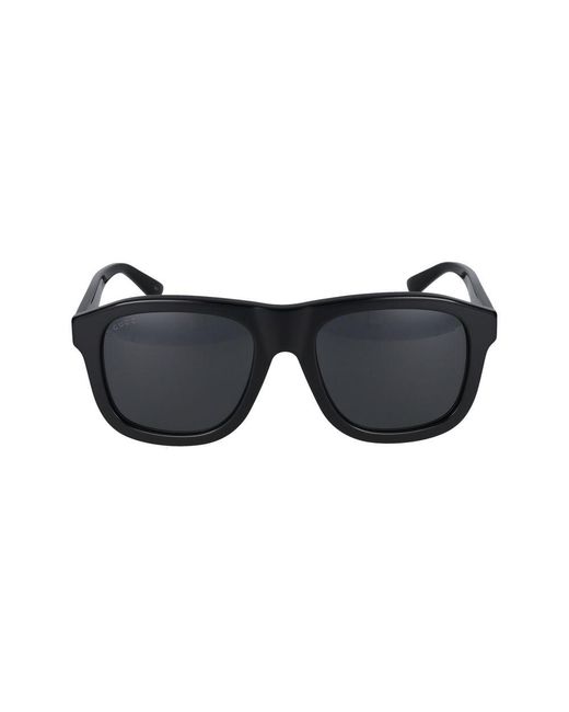 Women's Black Square Frame Sunglasses