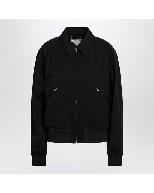Maison Margiela Black Zip-Up Jacket