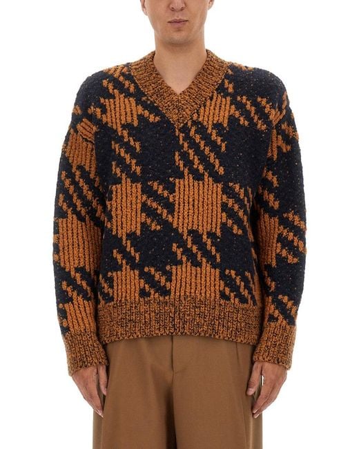Dries Van Noten Brown Wool Jersey for men