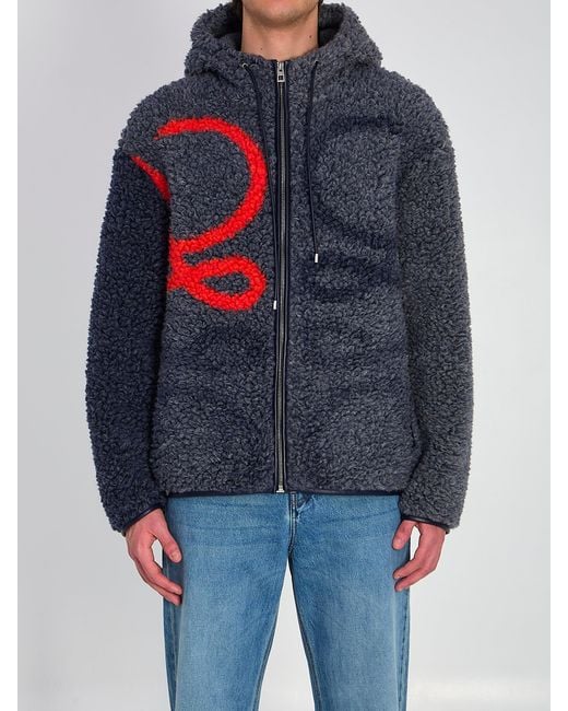 Loewe Blue Hooded Jacket for men