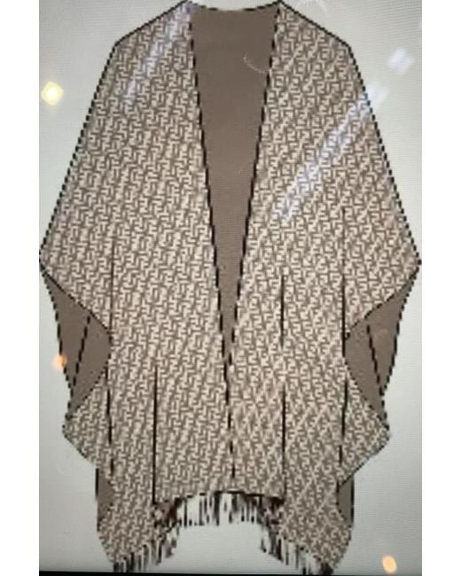 Fendi Gray Scarves & Silk Scarves