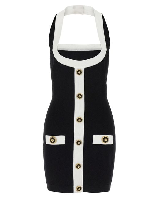 Balmain Black Backless Dress